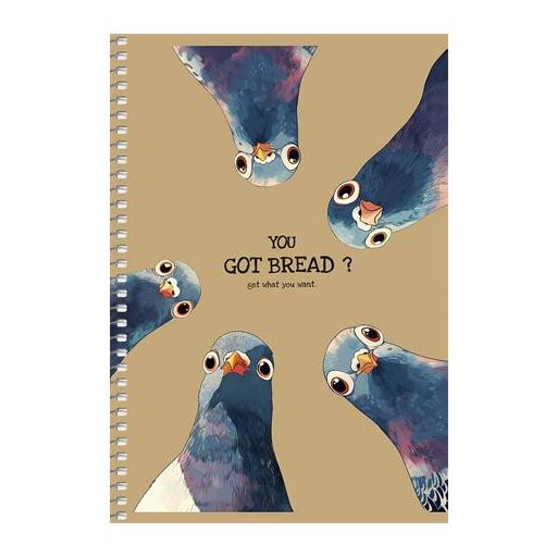 Spirálfüzet, A5, sima, 96 lap, SHKOLYARYK, állatok, vegyes