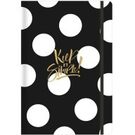   Jegyzetfüzet, A5, vonalas, sima, pontrácsos, 96 lap, keményfedeles, SHKOLYARYK "find Inspirations", vegyes minta