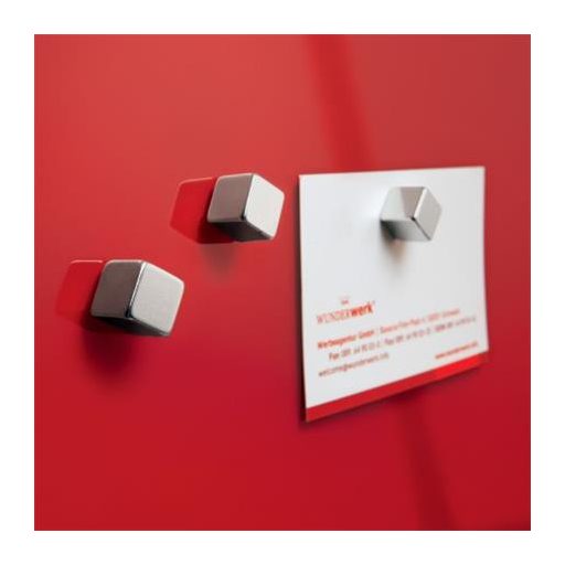 Extra erős kockamágnes, 10 db, SIGEL "SuperDym", ezüst