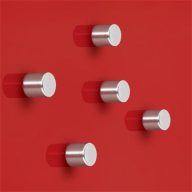   Extra erős, henger alakú mágnes, 5 db SIGEL "SuperDym", ezüst