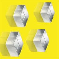   Extra erős kockamágnes, 4 db, SIGEL "SuperDym", ezüst