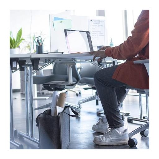 Irodai válltáska, vállpánttal, M méret, 36x28x15 cm, SIGEL "Classic", sötétszürke