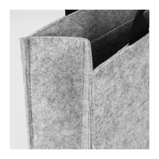 Irodai válltáska, M méret, 36x28x15 cm, SIGEL "Basic", világosszürke