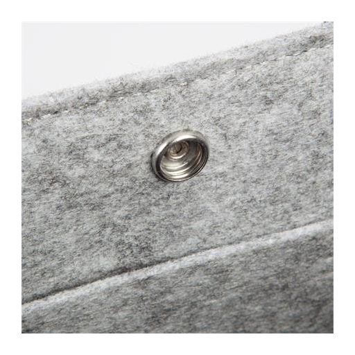 Irodai válltáska, M méret, 36x28x15 cm, SIGEL "Basic", világosszürke