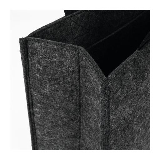 Irodai válltáska, M méret, 36x28x15 cm, SIGEL "Basic", sötétszürke