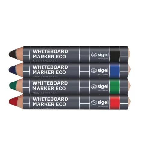 Táblamarker készlet, 1-5 mm, kúpos, SIGEL, 4 különböző szín