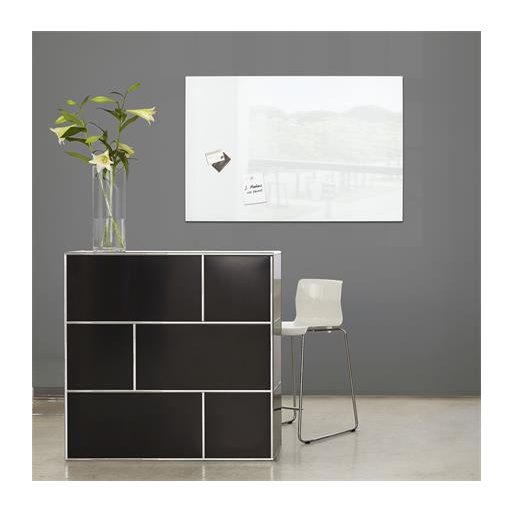 Mágneses üvegtábla, 100x65 cm, SIGEL "Artverum® fehér
