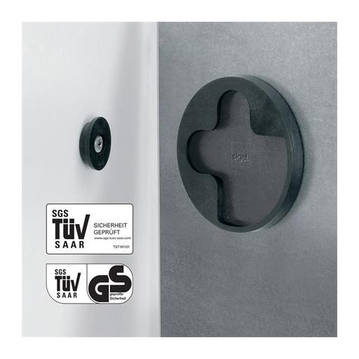 Mágneses üvegtábla, 30x30 cm, SIGEL "Artverum® ", fehér