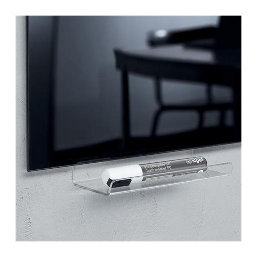 Tolltartó tálca, üvegtáblákhoz, 17 cm, SIGEL