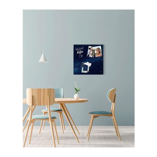 Mágneses üvegtábla, 48x48x1,5 cm, SIGEL "Artverum® ", Galaxy mintázat