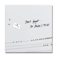   Mágneses üvegtábla, 48x48x1,5 cm, SIGEL "Artverum® ", Little birds mintázat, matt