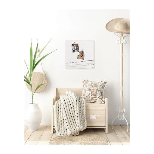 Mágneses üvegtábla, 48x48x1,5 cm, SIGEL "Artverum® ", Little birds mintázat, matt