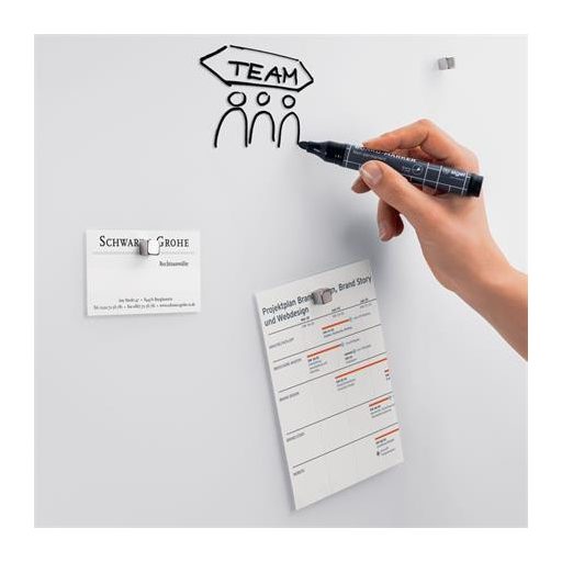 Mágneses üvegtábla, 100x65x1,5 cm, SIGEL "Artverum® ", szuper fehér, matt