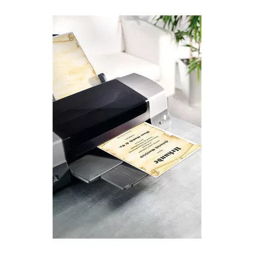 Előnyomott papír, A4, 90 g, SIGEL "Oklevél Pergamen"