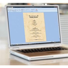 Előnyomott papír, A4, 90 g, SIGEL, bézs