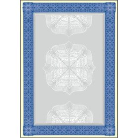   Előnyomott papír, A4, 185 g, SIGEL "Oklevél", kék