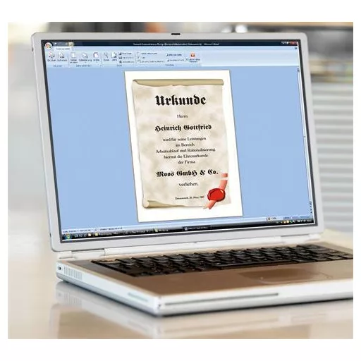 Előnyomott papír, A4, 185 g, SIGEL "Viaszpecsét"