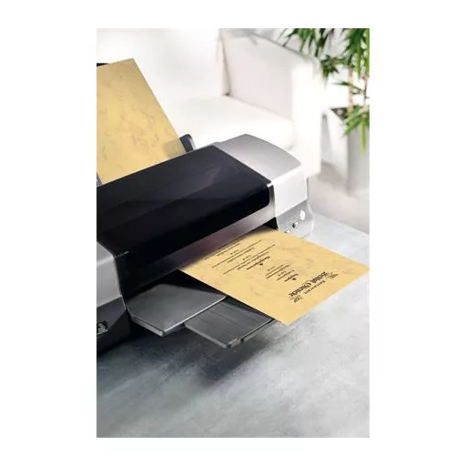 Előnyomott papír, kétoldalas, A4, 200 g, SIGEL, homokbarna, márványos