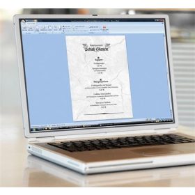   Előnyomott papír, kétoldalas, A4, 90 g, SIGEL, szürke, gránit