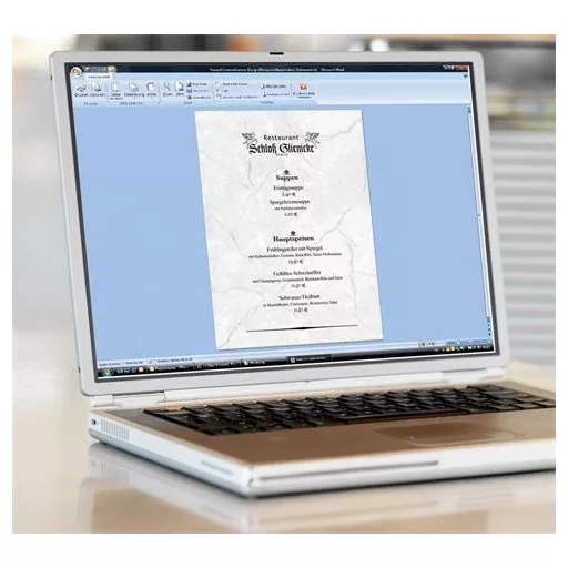 Előnyomott papír, kétoldalas, A4, 90 g, SIGEL, szürke, gránit