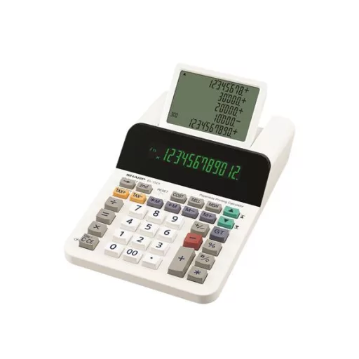 Számológép, segédkijelzős asztali, 12 számjegy, SHARP "EL-1501"