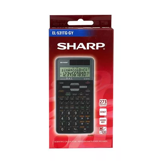 Számológép, tudományos, 273 funkció, SHARP "EL-531", szürke