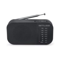 Rádió, hordozható, MUSE, "M-025R", fekete