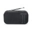 Rádió, hordozható, MUSE, "M-025R", fekete