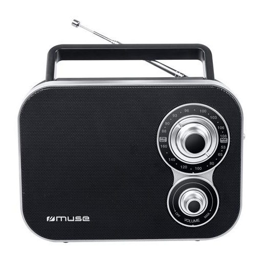 Rádió, hordozható, MUSE, "M-051R", fekete