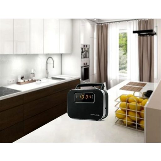 Rádió, hordozható, MUSE, "M-081R", fekete