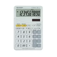   Számológép, asztali, 10 számjegy, SHARP "EL-M332", fehér
