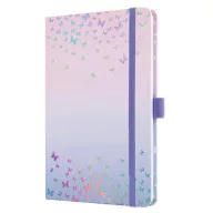   Naptár, A5, heti, 2027, kemény borító, SIGEL "Jolie", Butterfly Confetti Candy