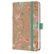   Naptár, A6, heti, 2027, kemény borító, SIGEL "Jolie", Green Floral Serenity