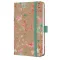 Naptár, A6, heti, 2027, kemény borító, SIGEL "Jolie", Green Floral Serenity