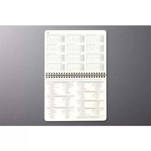 Naptár, asztali, álló, 2027, 213x220x18 mm, SIGEL "Conceptum", fekete