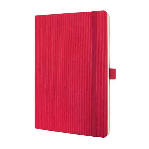 Jegyzetfüzet, exkluzív, A5, vonalas, 97 lap, puhafedeles, SIGEL "Conceptum", piros