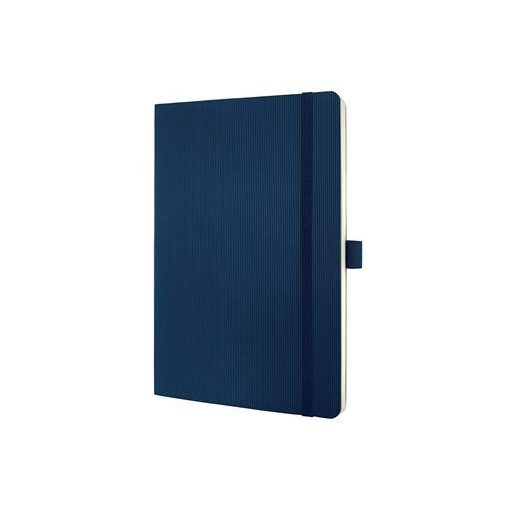 Jegyzetfüzet, exkluzív, A5, vonalas, 97 lap, puhafedeles, SIGEL "Conceptum", éjkék