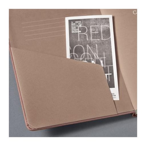 Jegyzetfüzet, exkluzív, A5, vonalas, 97 lap, keményfedeles, SIGEL "Conceptum", pink metál