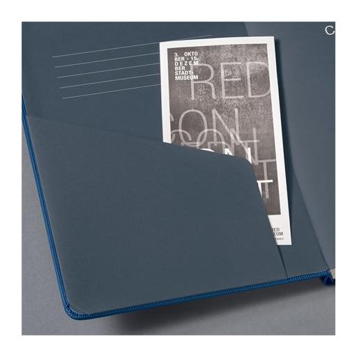 Jegyzetfüzet, exkluzív, A5, vonalas, 97 lap, keményfedeles, SIGEL "Conceptum", kék metál