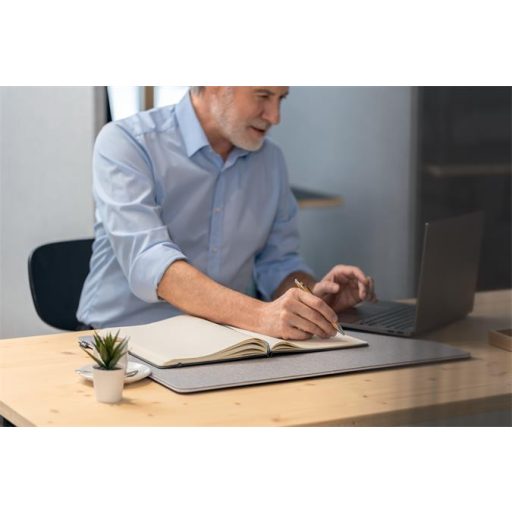 Jegyzetfüzet, exkluzív, A5, vonalas, 97 lap, keményfedeles, SIGEL "Conceptum", szürke metál