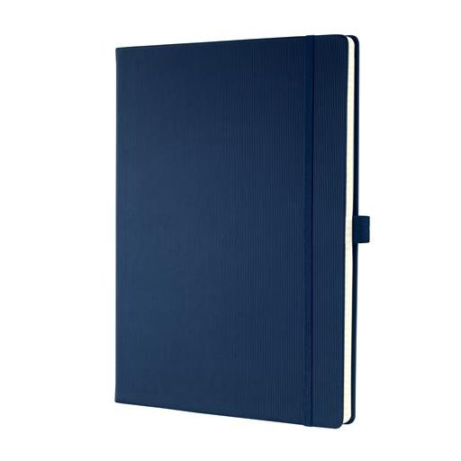 Jegyzetfüzet, exkluzív, A4, kockás, 97 lap, keményfedeles, SIGEL "Conceptum", éjkék