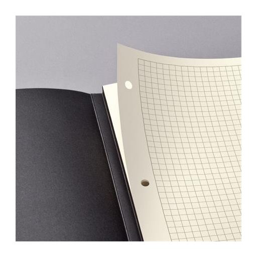 Füzet, exkluzív, A4, kockás, 60 lap, keményfedeles, SIGEL "Conceptum", fekete