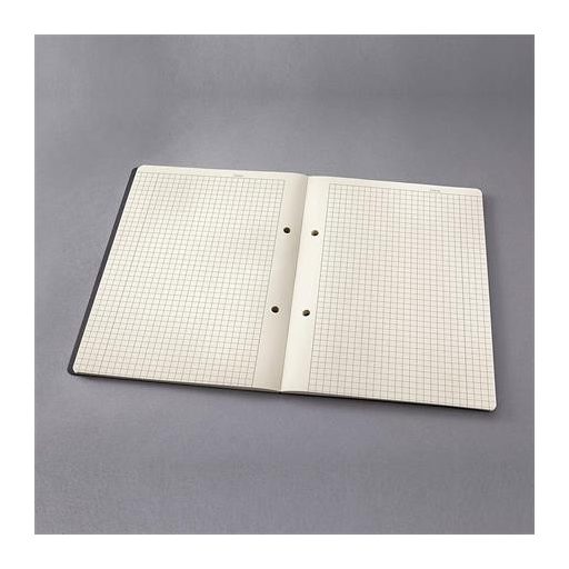 Füzet, exkluzív, A5, kockás, 60 lap, keményfedeles, SIGEL "Conceptum", fekete