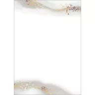   Előnyomott papír, kétoldalas, A4, 90 g, SIGEL, arany pöttyözés