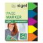 Jelölőcímke, műanyag, 5x40 lap, 12x45 mm, SIGEL "Nyilak", vegyes szín
