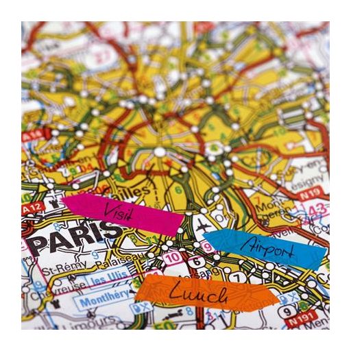 Jelölőcímke, műanyag, 5x40 lap, 12x45 mm, SIGEL "Nyilak", vegyes szín