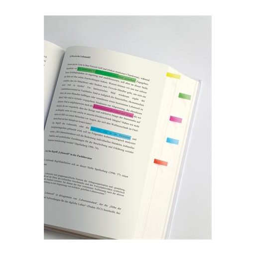 Jelölőcímke, műanyag, 10x40 lap, 6x50 mm, SIGEL "Micro", vegyes szín