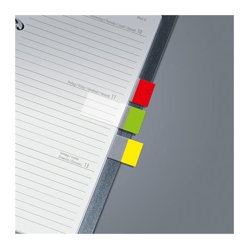 Jelölőcímke, műanyag, 4x40 lap, 20x50 mm, SIGEL "Clear", vegyes szín