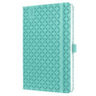   Naptár, A5, heti, 2026, kemény borító, SIGEL "Jolie", aqua zöld