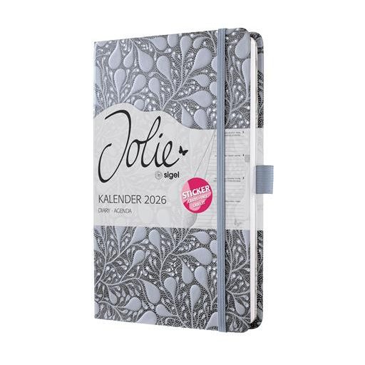 Naptár, A5, heti, 2026, kemény borító, SIGEL "Jolie", Enchanted Sky